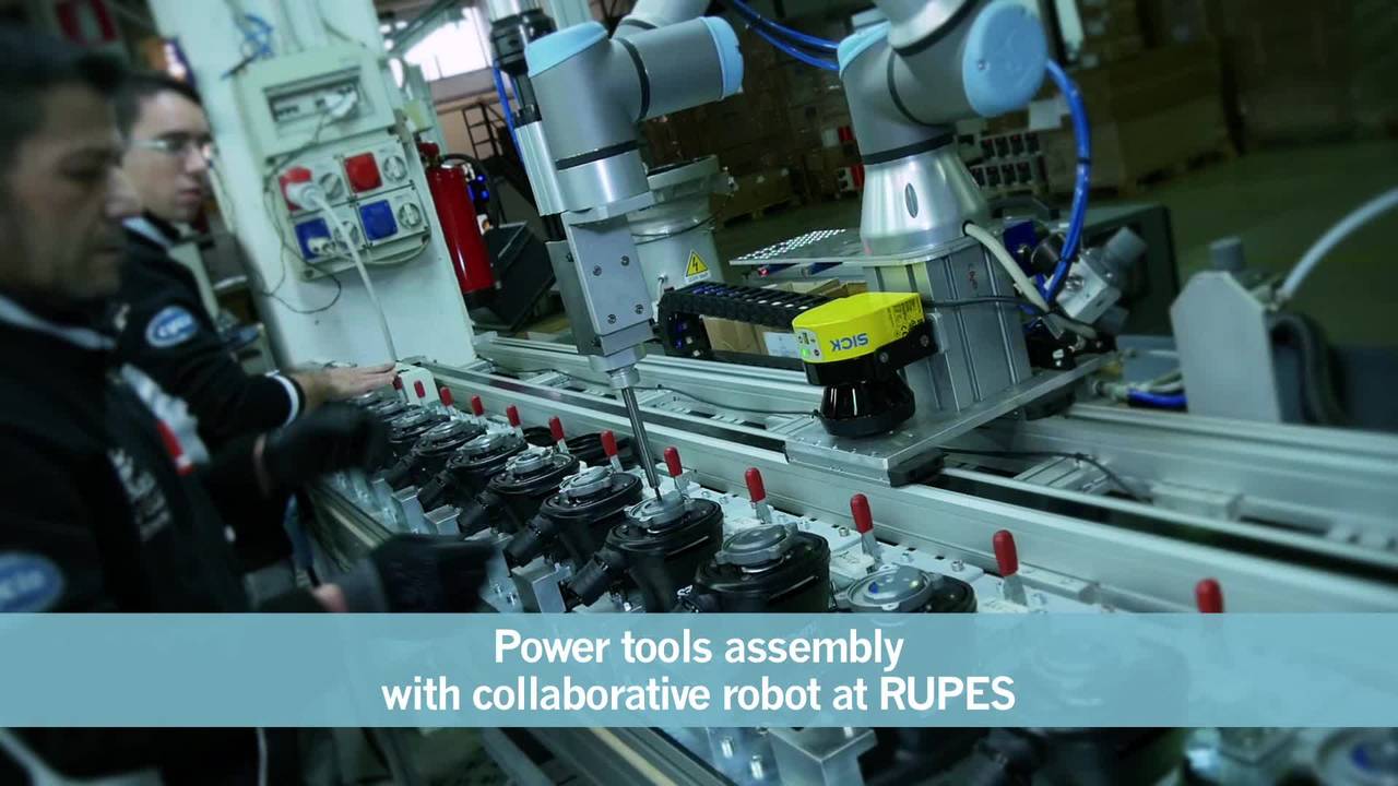 Video – UR3-robot, RUPES, Italien